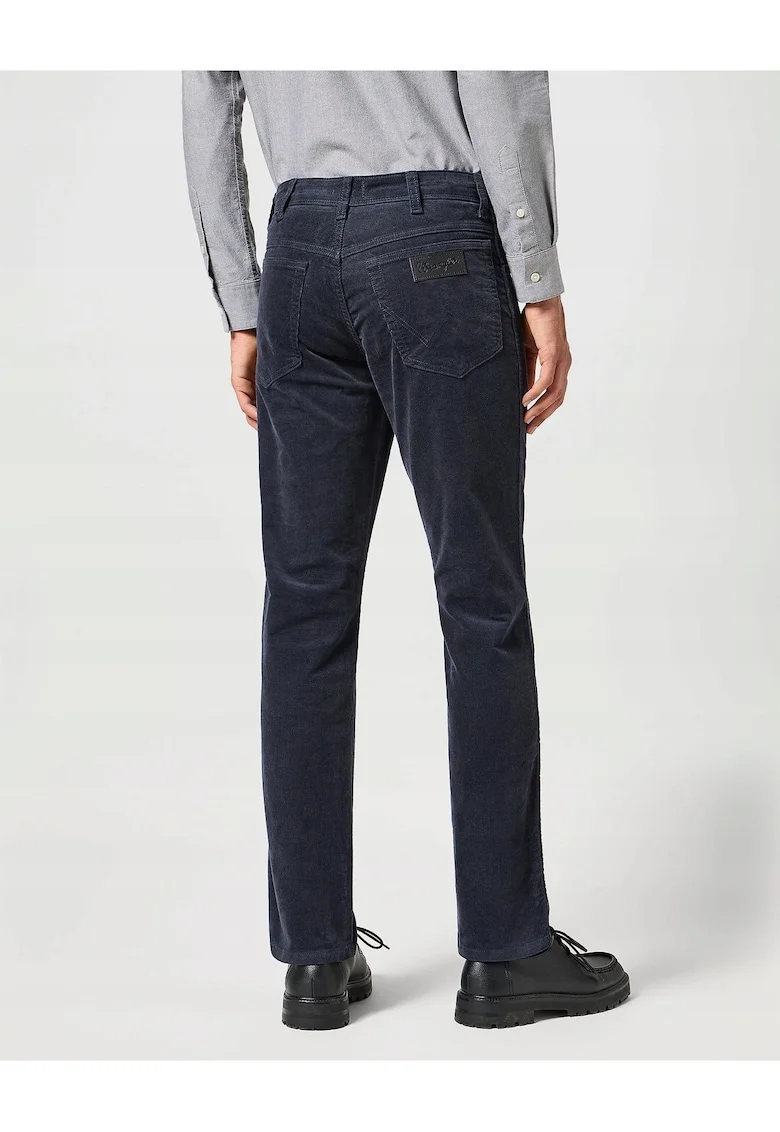 Blugi Barbati,  Texas Slim, Straight Fit, Talie Medie, 5 Buzunare, Fermoar, Lungi, Bumbac, Albastru, Albastru