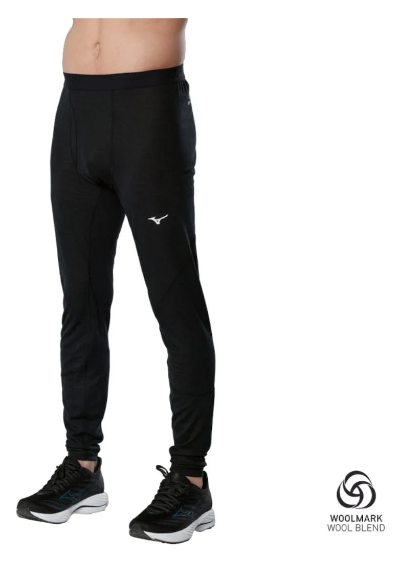 Pantaloni alergare barbati  Premium Merino, Negru