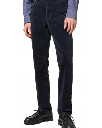 Blugi Barbati,  River, Straight Fit, Talie Medie, 5 Buzunare, Fermoar, Lungi, Bumbac, Albastru, Albastru