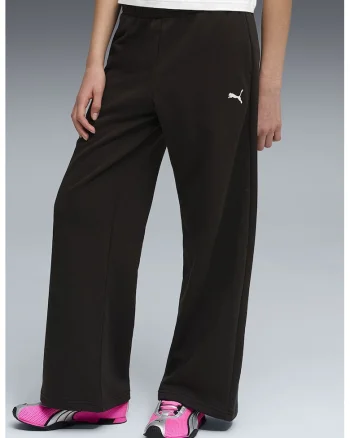 Pantaloni de trening ampli cu snur in talie, Negru