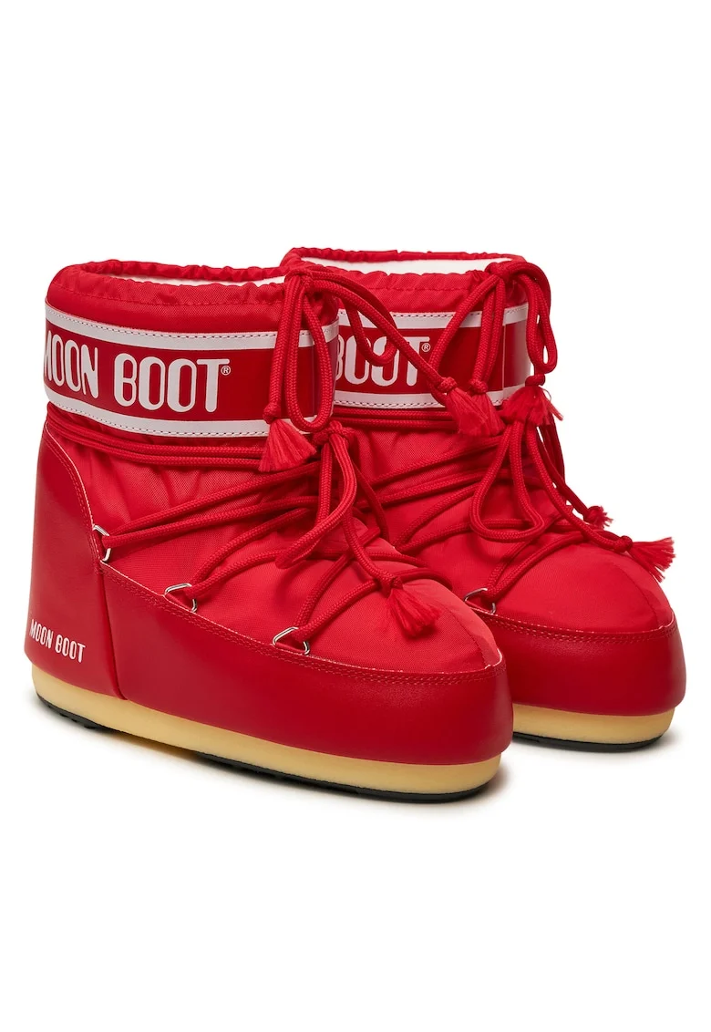 Ghete unisex  piele ecologica, rosu, model 80D1409340