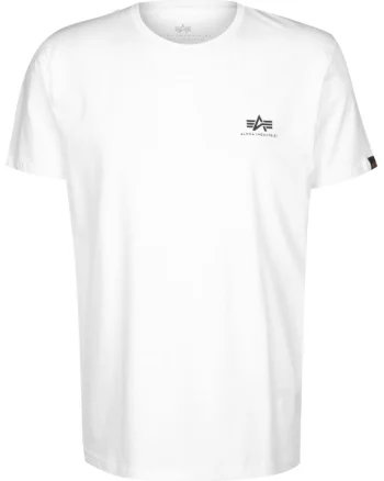 Tricou,  Backprint, Alb, Alb