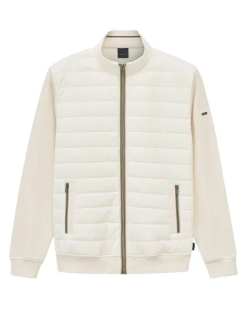 Geaca barbati,  bumbac, ecru, exterior 90% bumbac, 10% poliester