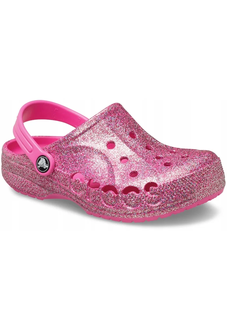 Saboti Copii Spuma Croslite, Baya Glitter 207015 Clog, Roz,