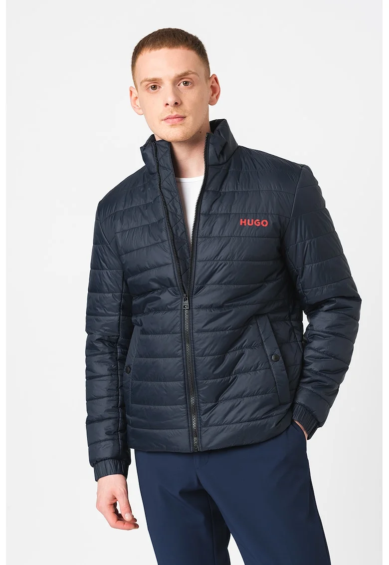 Geaca usoara slim fit Benti, Bleumarin