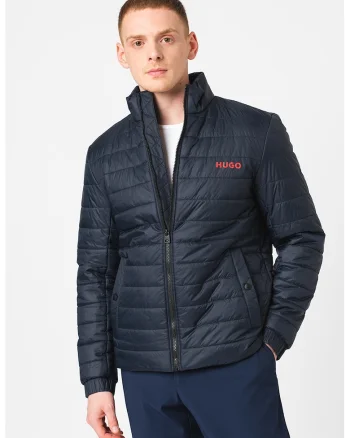 Geaca usoara slim fit Benti, Bleumarin
