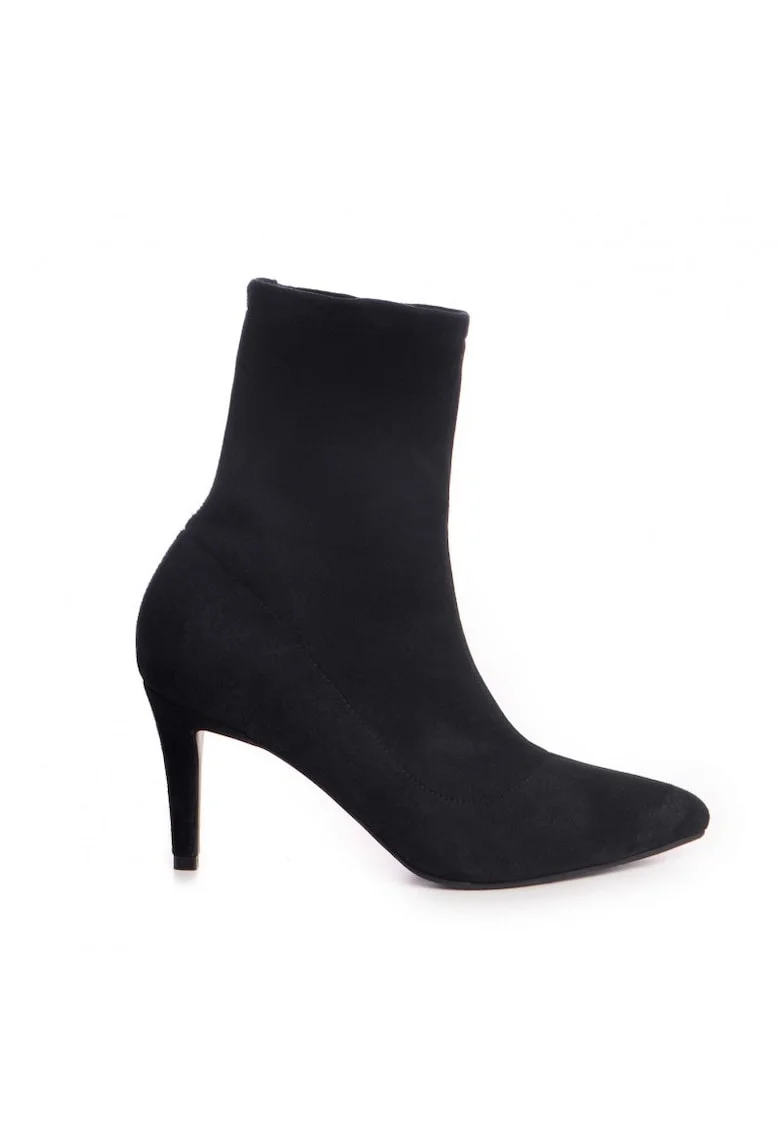 Botine Dama Piele Naturala Amora Negru