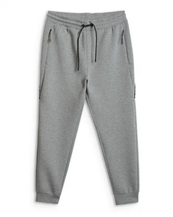 Pantaloni sport barbati,  jogger gri, bumbac