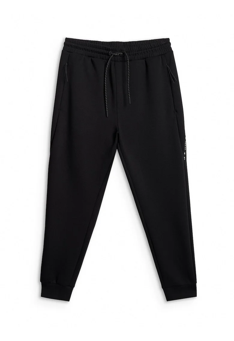 Pantaloni sport barbati  jogger, negru bumbac