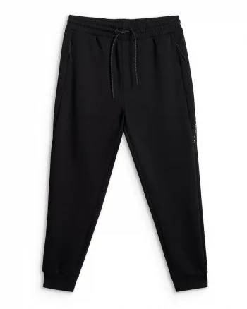 Pantaloni sport barbati  jogger, negru bumbac