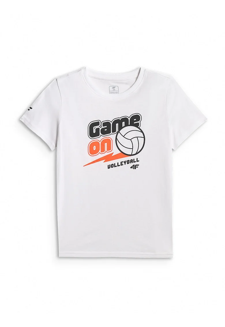 Tricou sport  imprimeu, multicolor, bumbac, pentru baieti