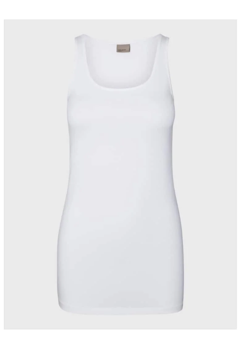 Top dama,  301750420, Bumbac, Alb