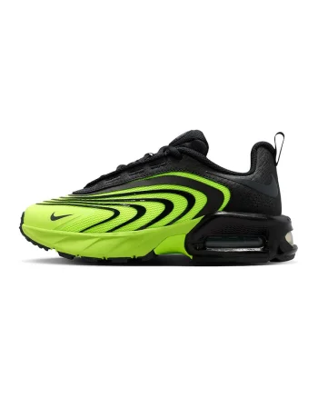 Pantofi sport Air Max Fire din plasa cu garnituri din piele ecologica, Verde/Negru