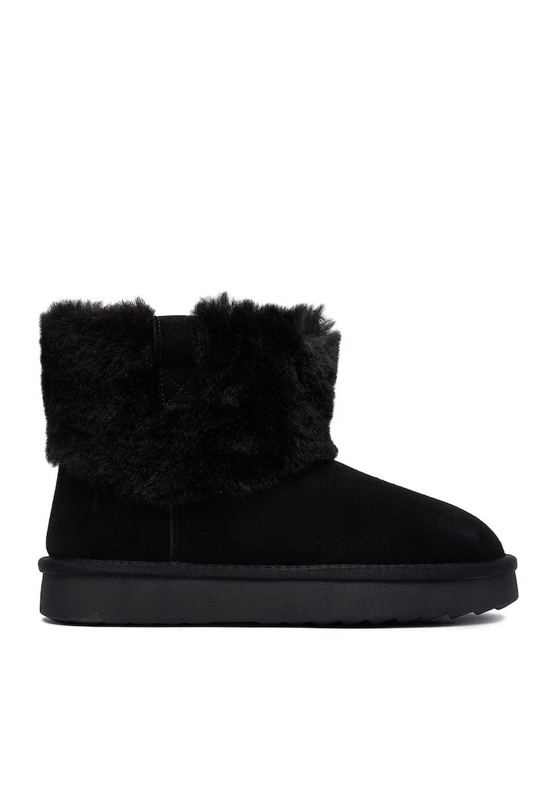 Ghete de zapada dama,  CEO-HDR241212-18, piele naturala, negru