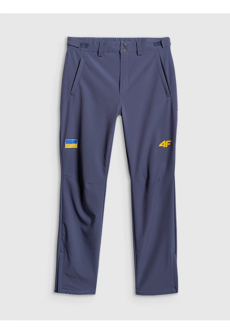 Pantaloni sport barbati,  Milano-Cortina/Ucraina, softshell, bleumarin