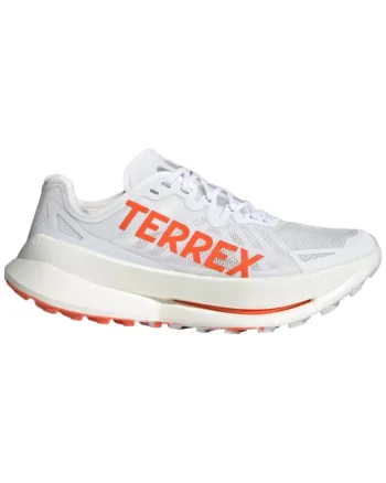 Pantofi alergare trail barbati  Terrex Agravic Speed Ultra FW 2025, Alb/Portocaliu