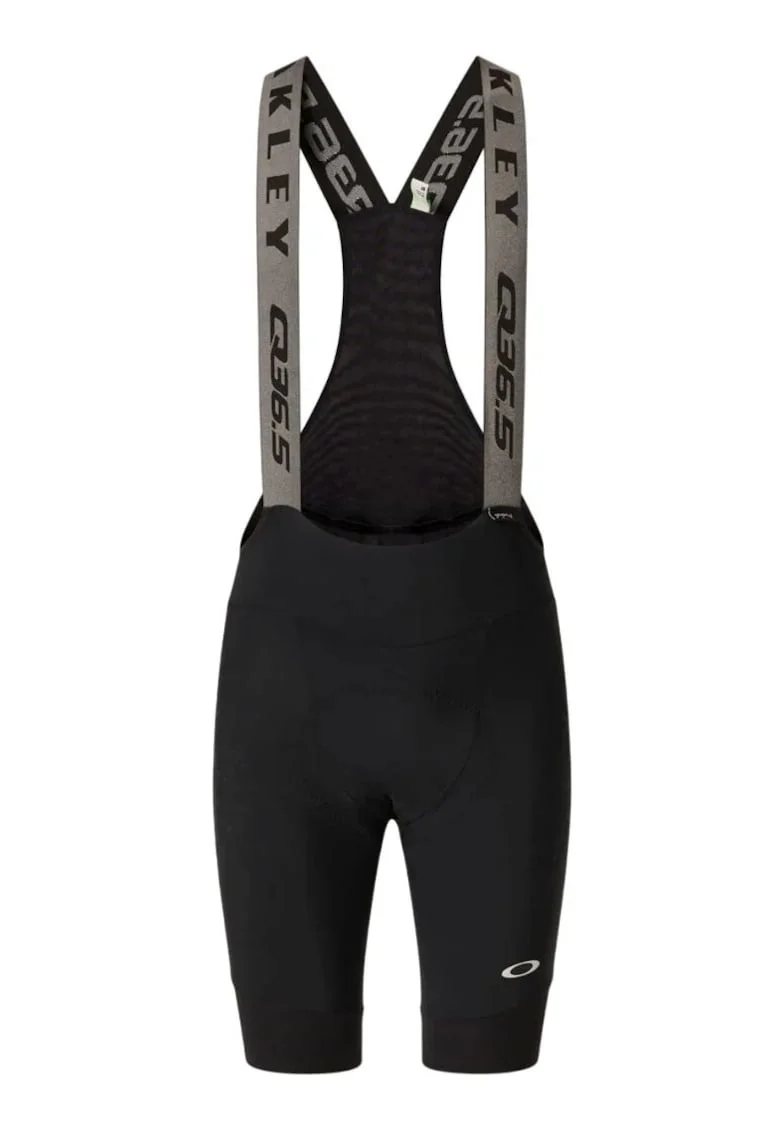 Pantaloni scurti cu bretele ciclism barbati  Q36.5 Grid Skin, Negru