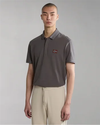 Tricou slim fit din bumbac piqué Ebea,