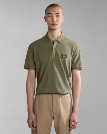 Tricou din bumbac piqué cu detaliu logo Ebea,