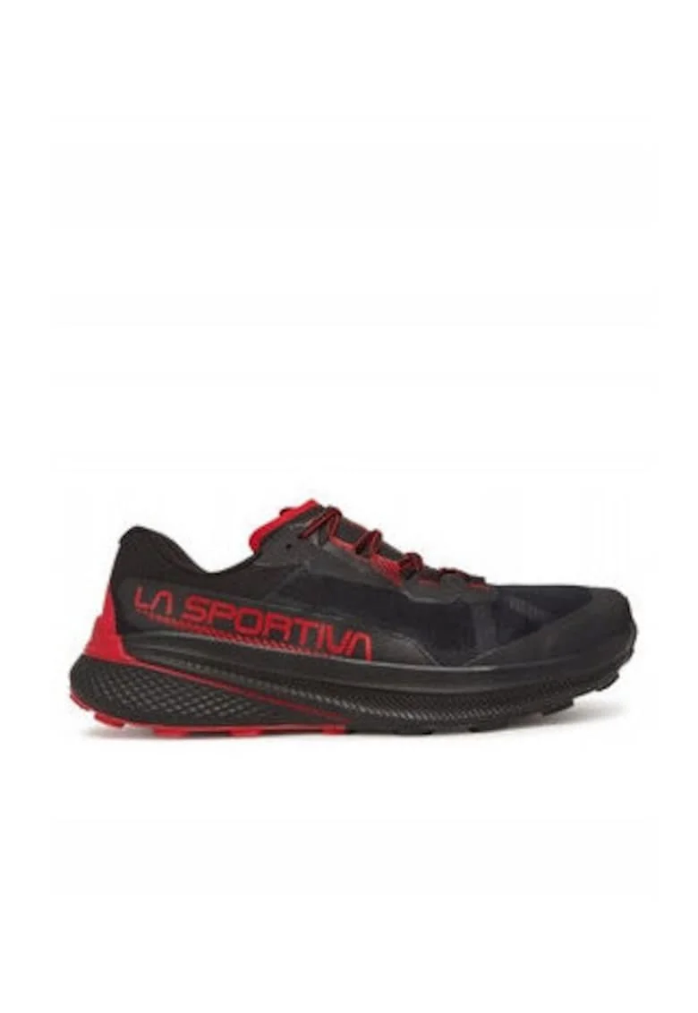 Pantofi sport barbati  alergare, negru/rosu,
