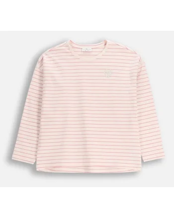 Tricou  roz, bumbac, 128 cm, pentru fete