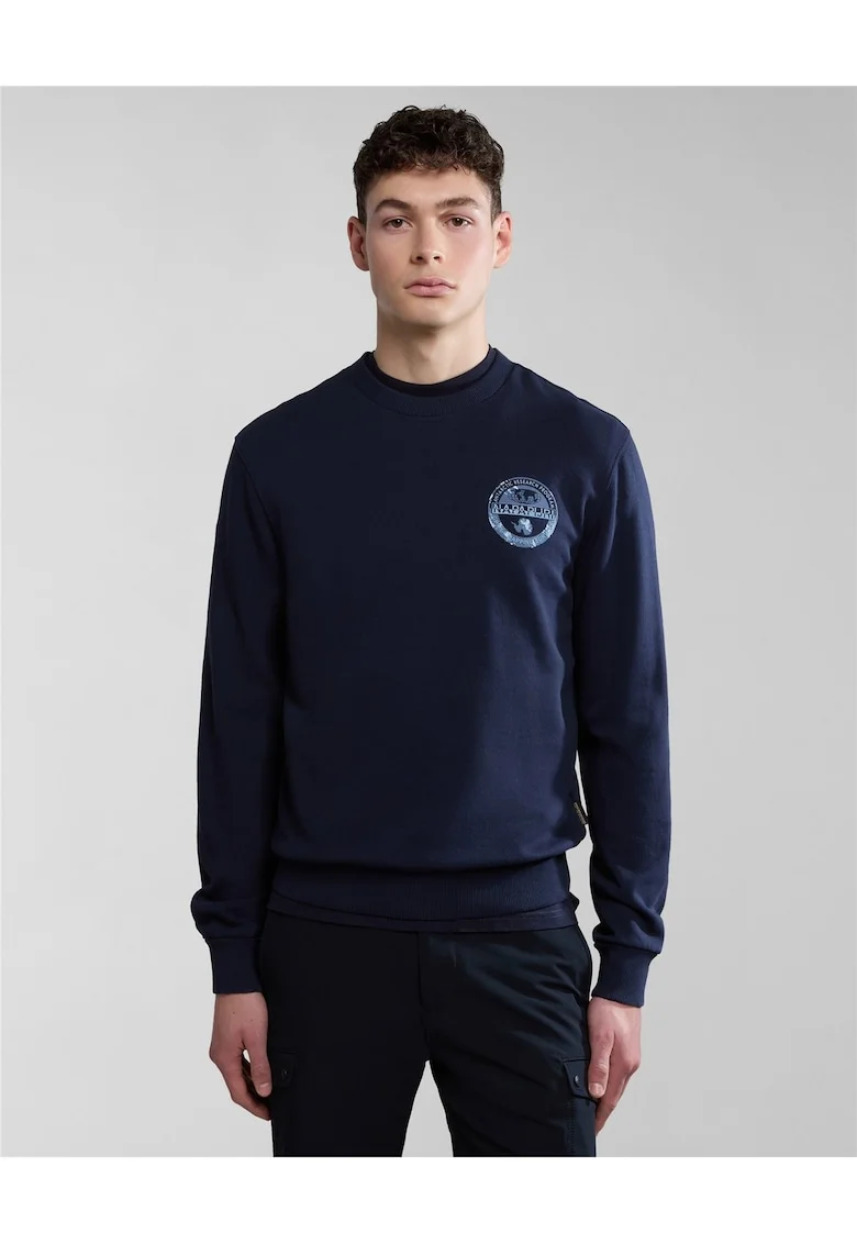 Bluza de trening din bumbac cu detaliu logo Bollo,