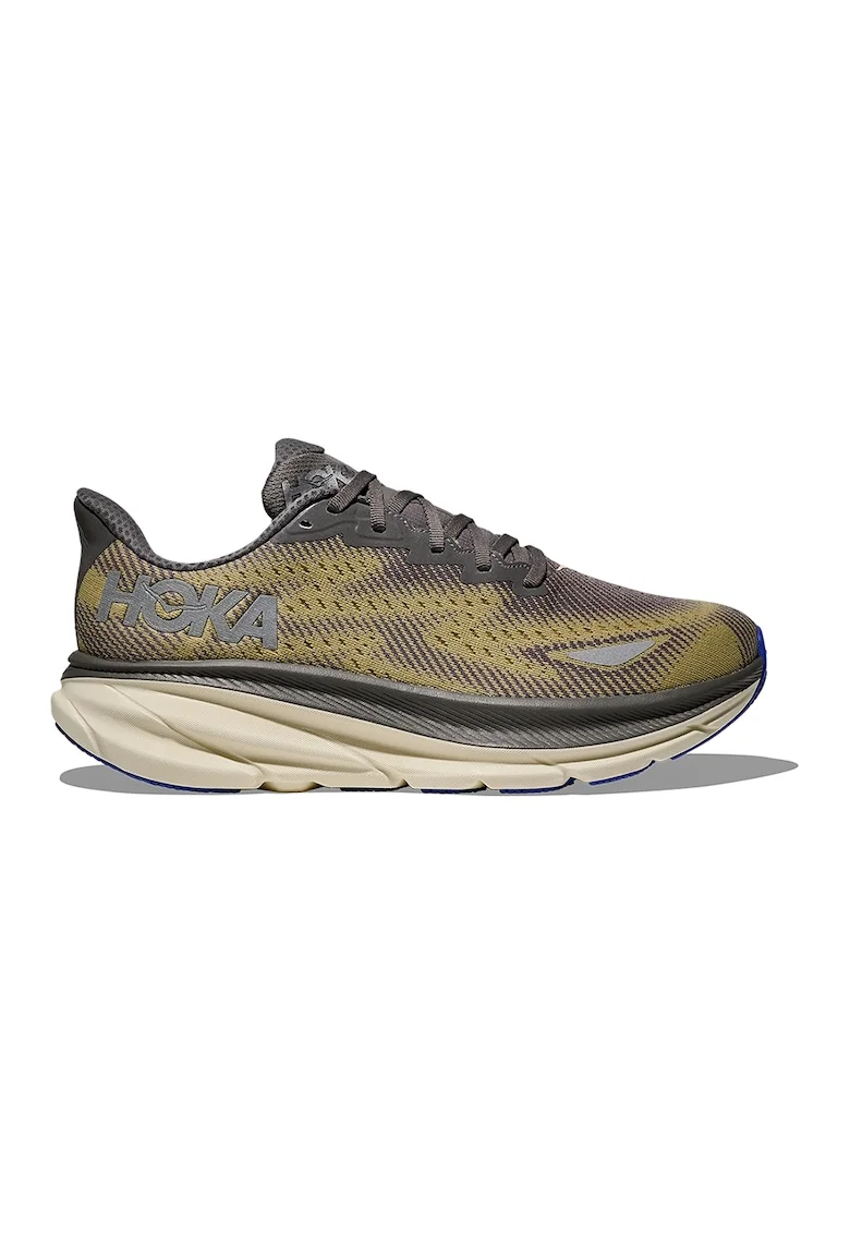 Pantofi impermeabili cu aspect tricotat pentru alergare Clifton 9 GTX, Kaki