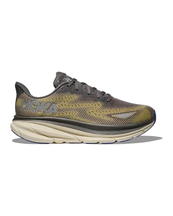 Pantofi impermeabili cu aspect tricotat pentru alergare Clifton 9 GTX, Kaki