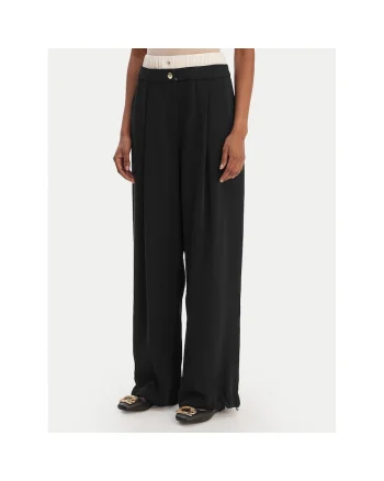 Pantaloni sport dama,  poliester, negru,