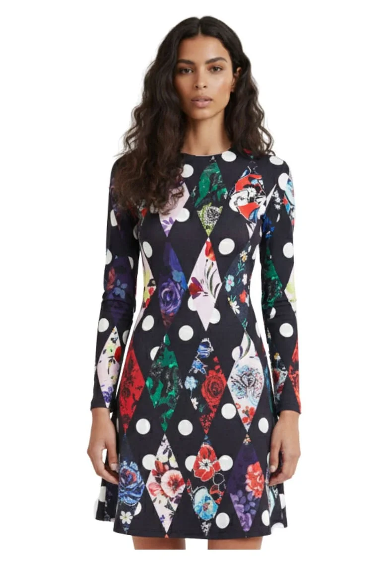 Rochie scurta cu maneca lunga