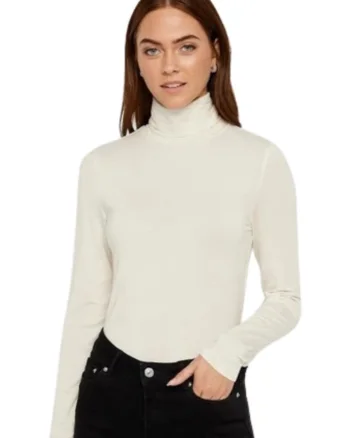 Bluza slim fit cu guler inalt Mava Lulu,