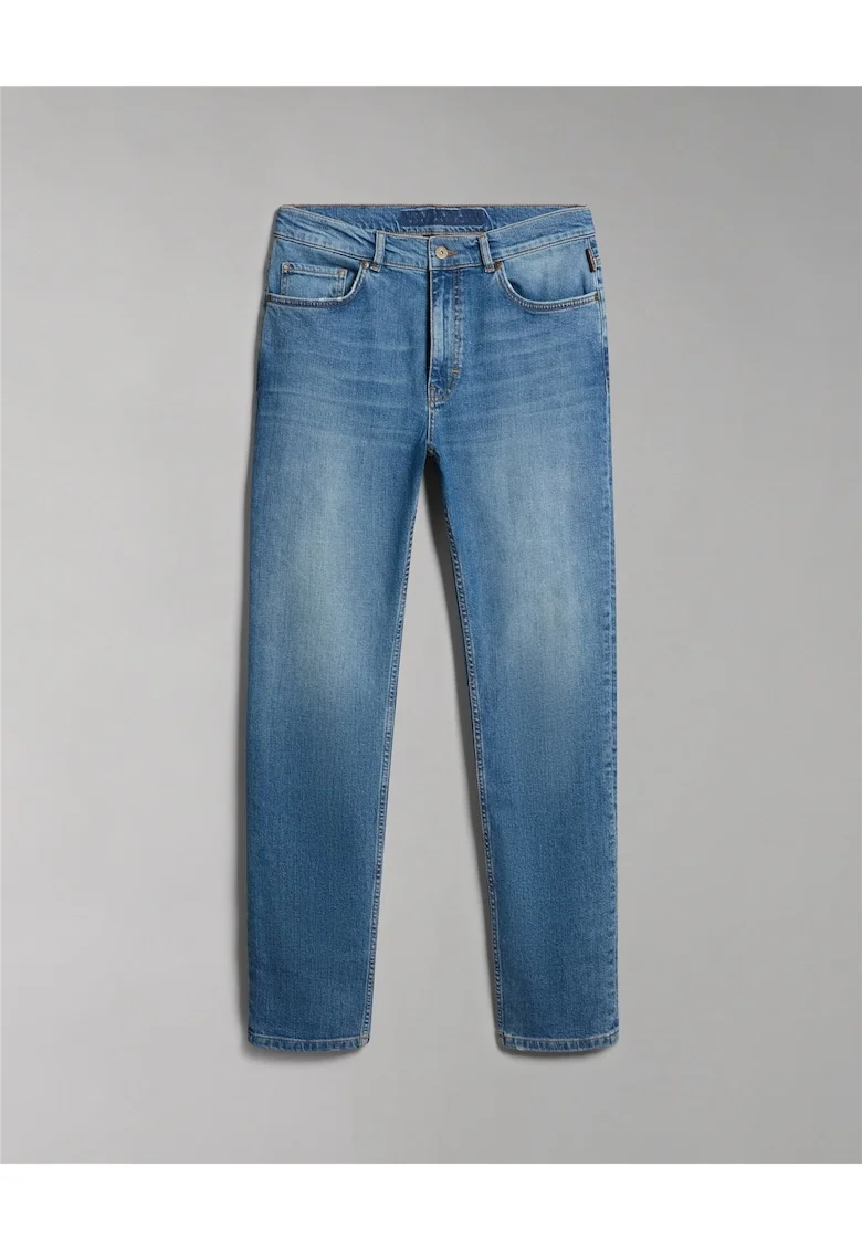 Blugi slim fit cu aspect decolorat Solveig,