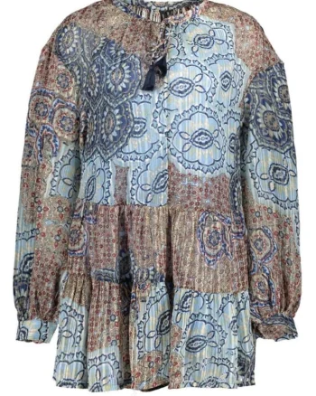 Rochie camasa cu imprimeu etnic Amma,
