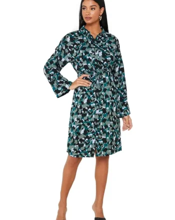 Rochie cu imprimeu grafic Rie,