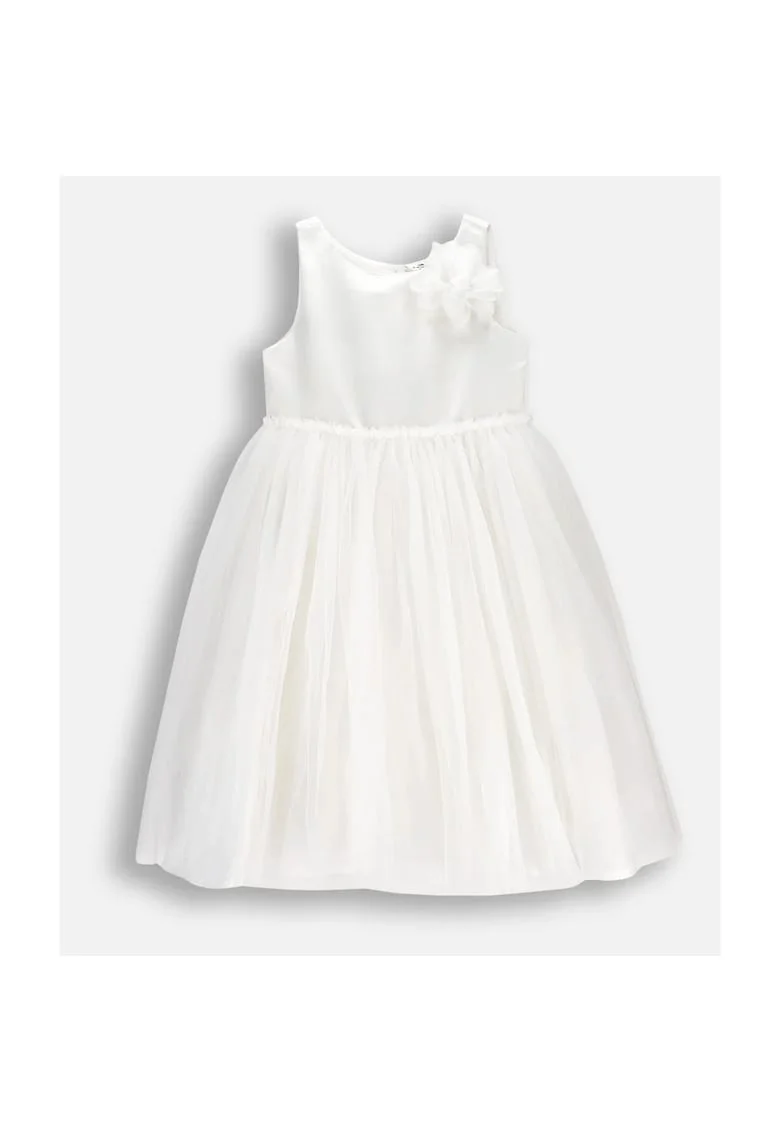 Rochie  tul, Alb