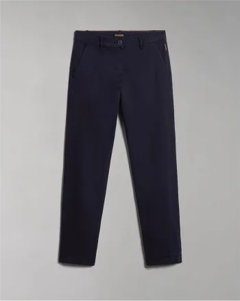Pantaloni din bumbac slim fit Meridian,