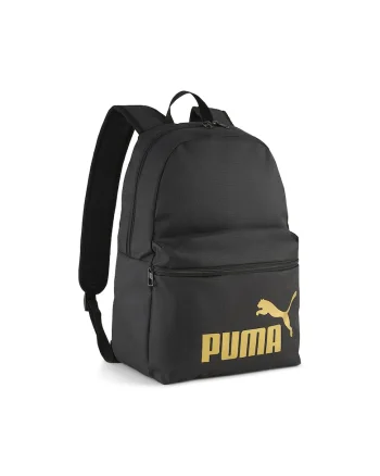 Rucsac cu imprimeu logo Phase - 22 L, Auriu/Negru