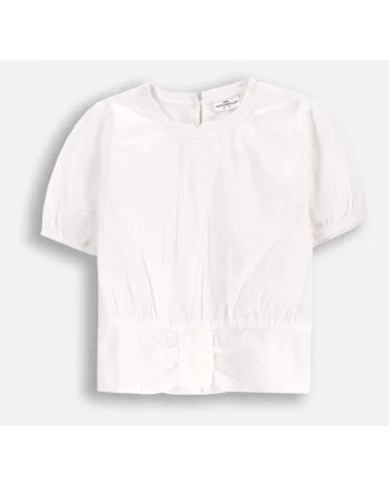 Bluza copii,  hanorac scurt, elegant, alb, bumbac