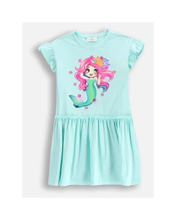 Rochie tricotata WC5129202IGK-031, Verde menta
