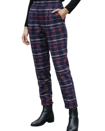 Pantaloni slim fit in carouri,