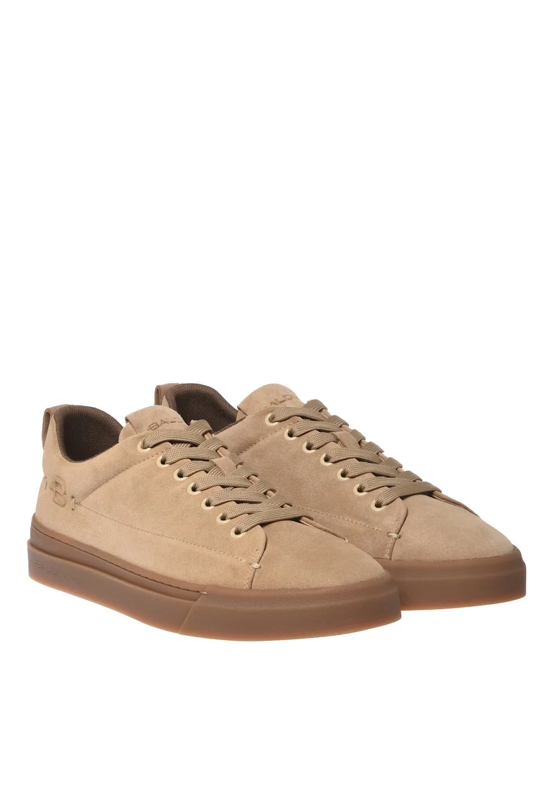 Pantofi sport uni de piele, Bej