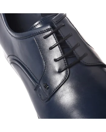 Pantofi derby de piele, Albastru