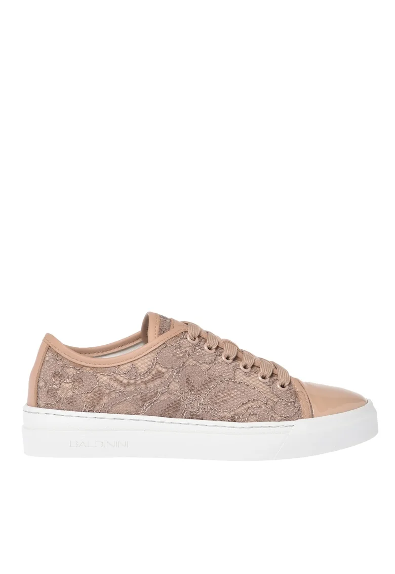 Pantofi sport low-cut, Crem