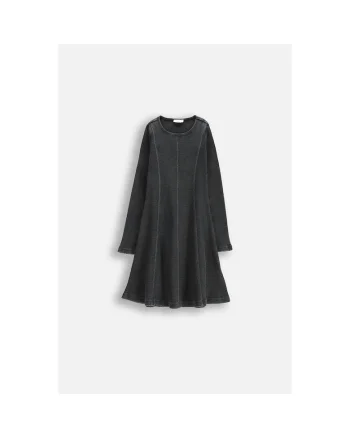 Rochie  pentru fete, bumbac gri, Gri