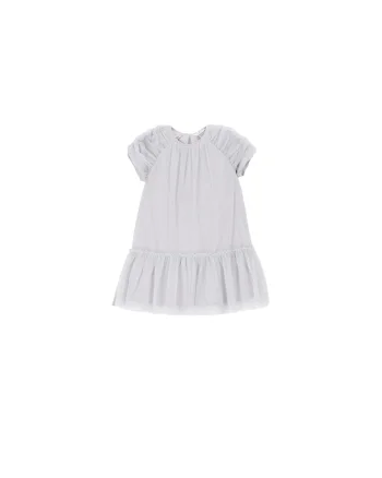 Rochie fetite, din tul,  gri
