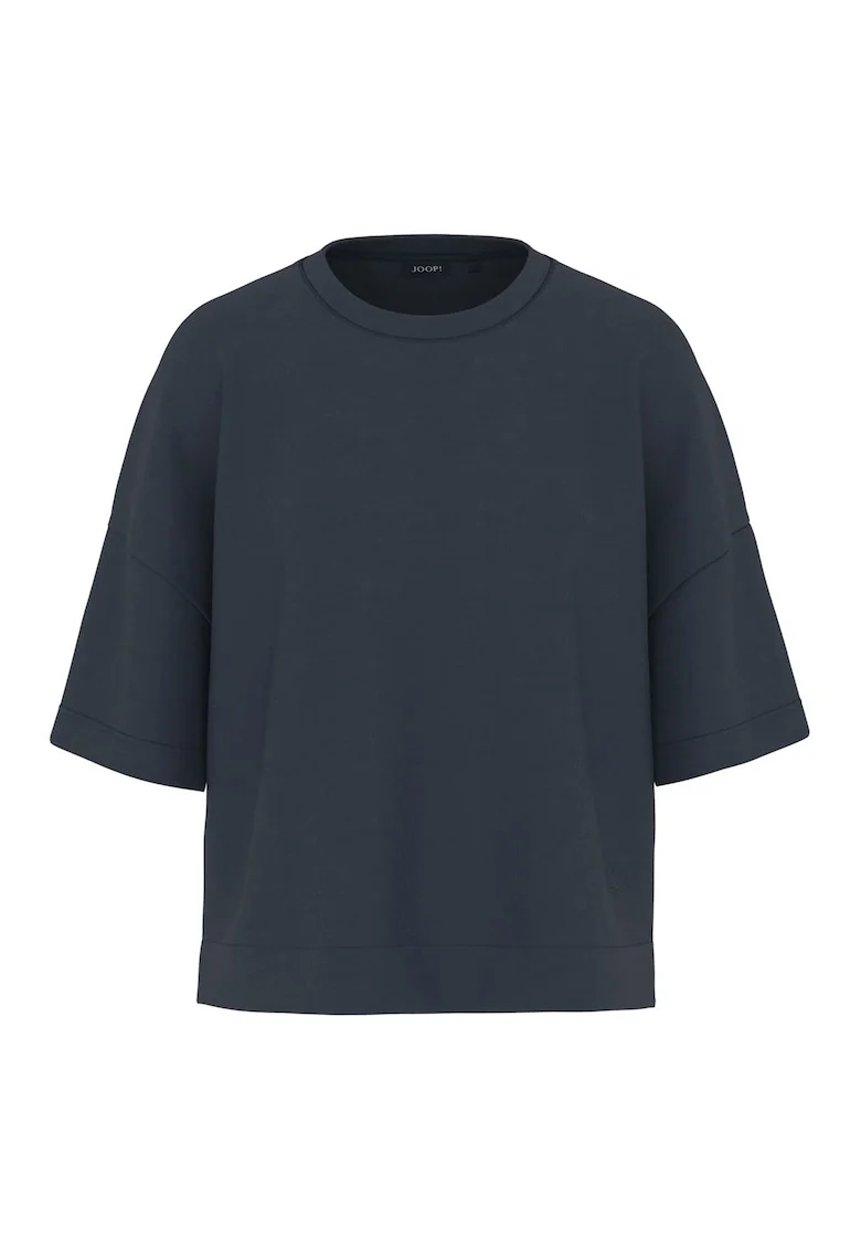 Tricou cu decolteu la baza gatului Tilina, Albastru