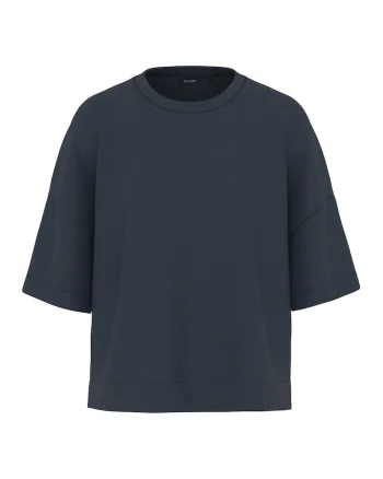 Tricou cu decolteu la baza gatului Tilina, Albastru