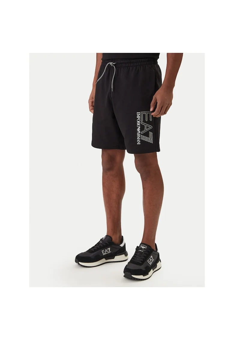 Pantaloni sport barbati,  bumbac negru