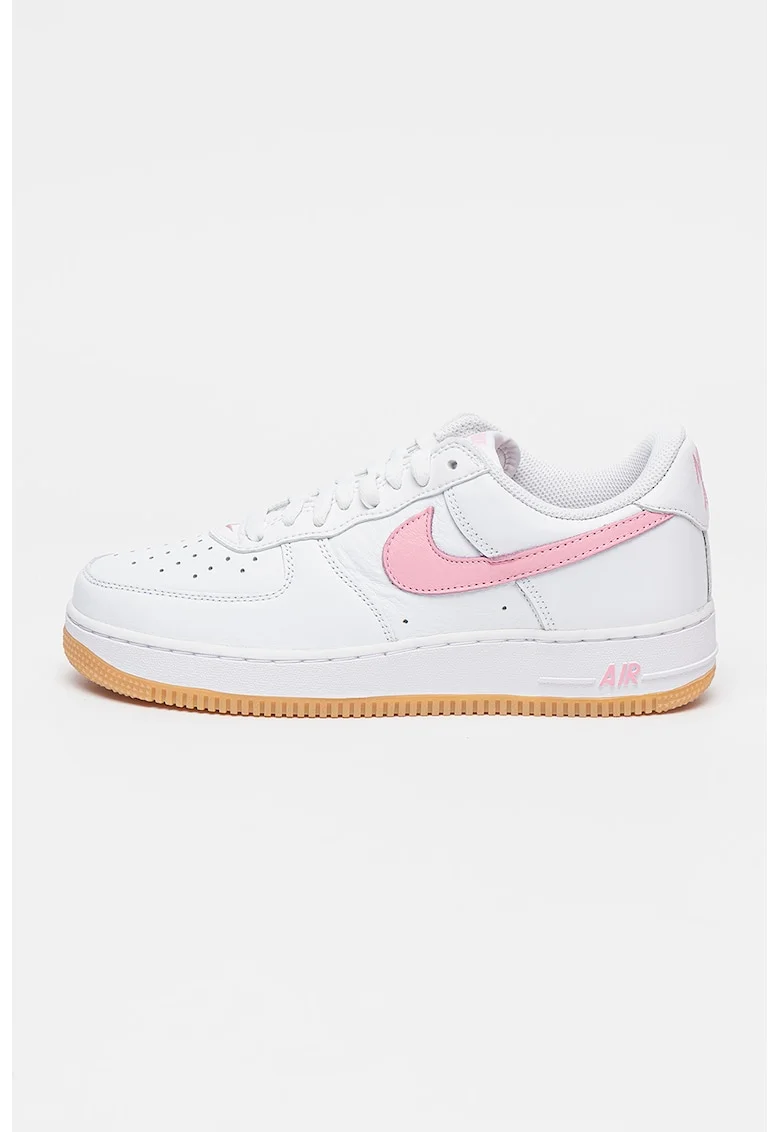 Pantofi sport din piele Air Force 1, Alb/Roz