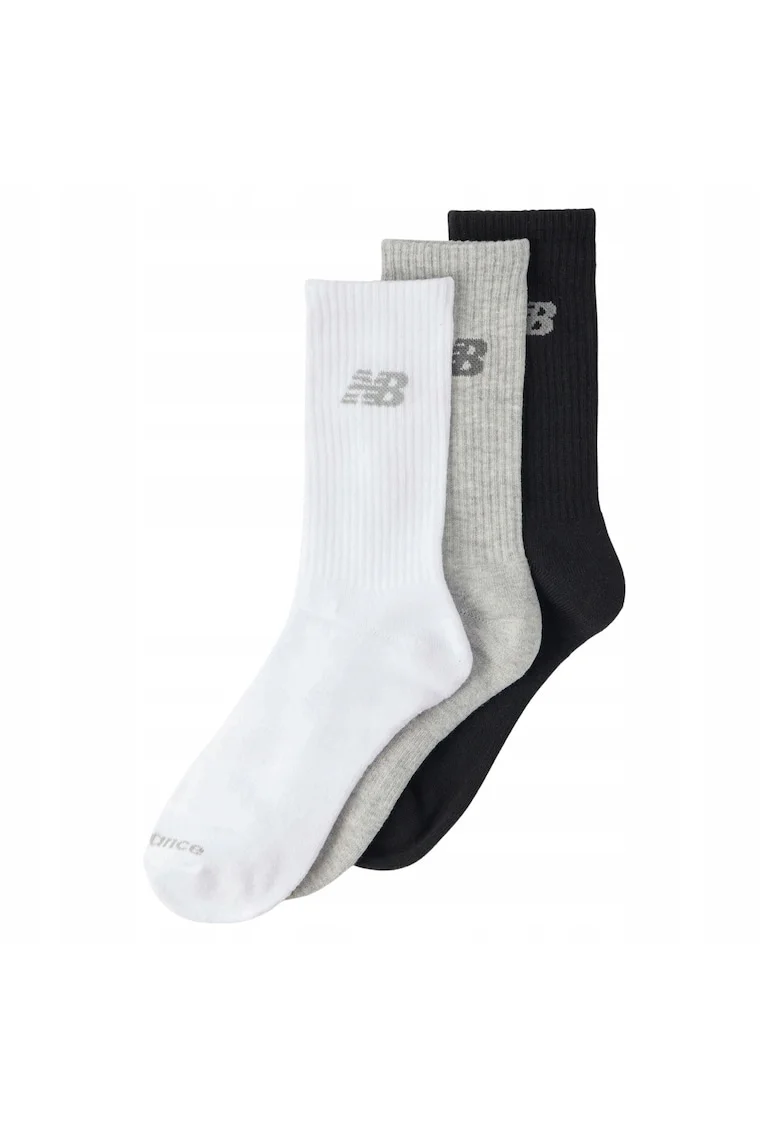 Sosete Sport,  Las51423Eu Wm, Marime: 43-46, Material Usor, Uscare Rapida (100% Poliester), Constructie Respirabila Pentru Ventilatie, Ajustare Confortabila Pe Picior, Lungime Clasica (Crew) Care Protejeaza Glezna, Multicolor, 3 Perechi